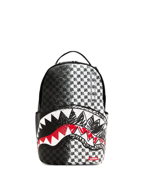 Sprayground shark-tooth check backpack