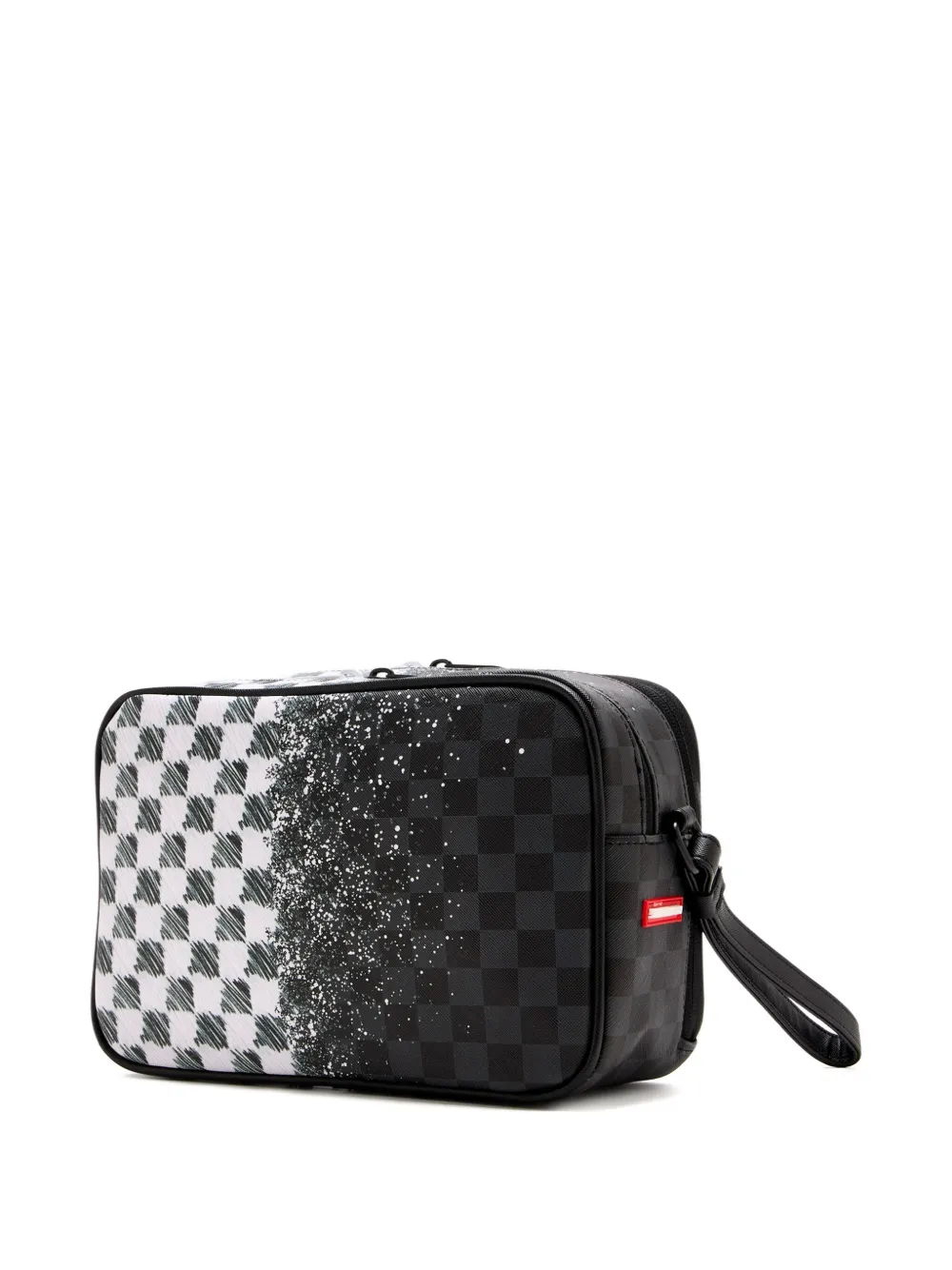 Sprayground Scribble Dribble geruite toilettas - Zwart