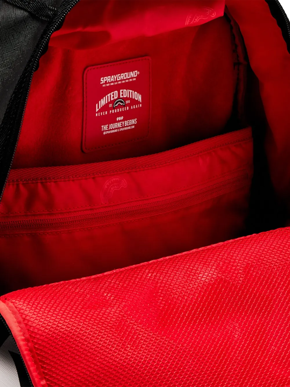 Sprayground Shark Central Double Trouble rugzak Zwart