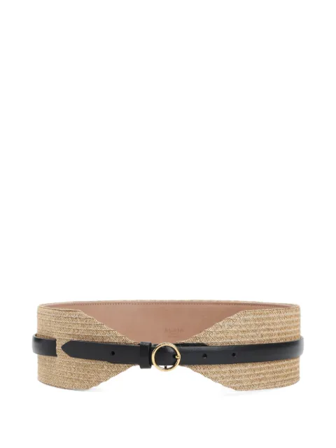 Alaïa straw belt