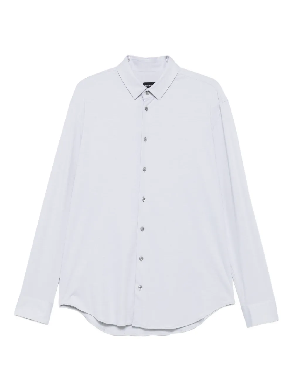 Giorgio Armani Long-sleeved Button-up Shirt In White