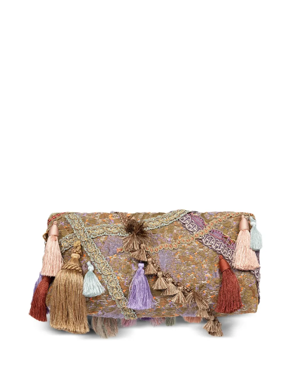 DRIES VAN NOTEN Schoudertas verfraaid met kwastje - Beige
