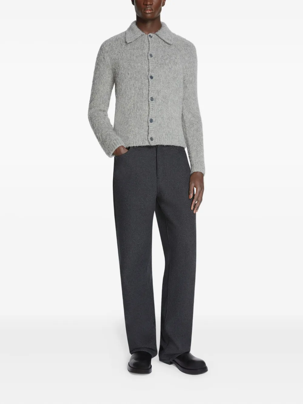 DRIES VAN NOTEN Broek met vijf zakken - Grijs