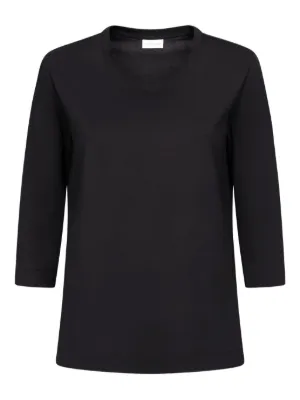 DRIES VAN NOTEN Draped Brooch t-shirt | Black | FARFETCH