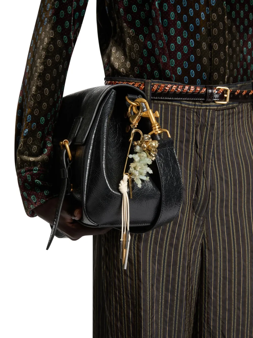 DRIES VAN NOTEN Grote broche met veiligheidsspeld - Goud