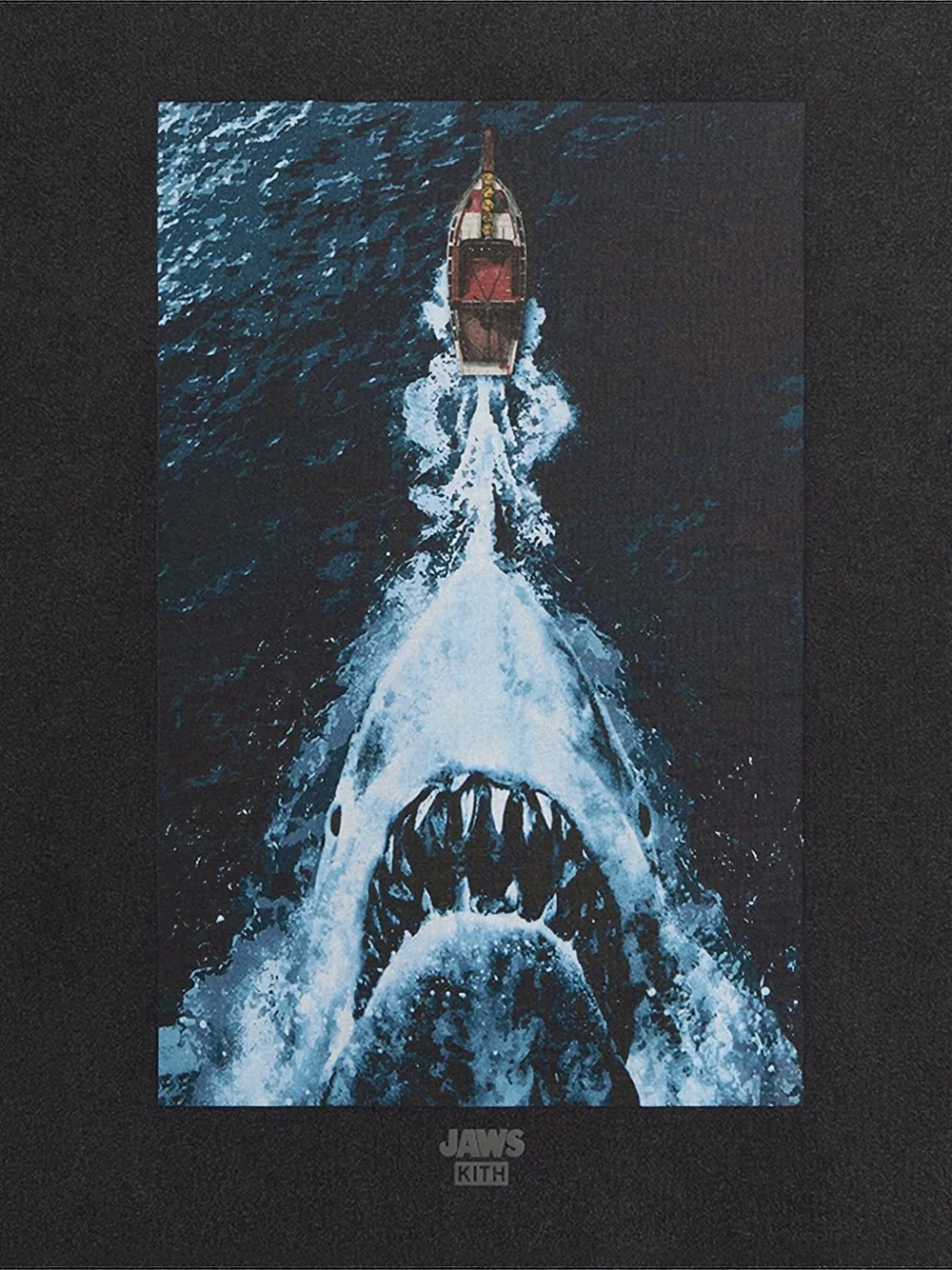 KITH x Jaws bootposter T-shirt met lange mouwen - Zwart