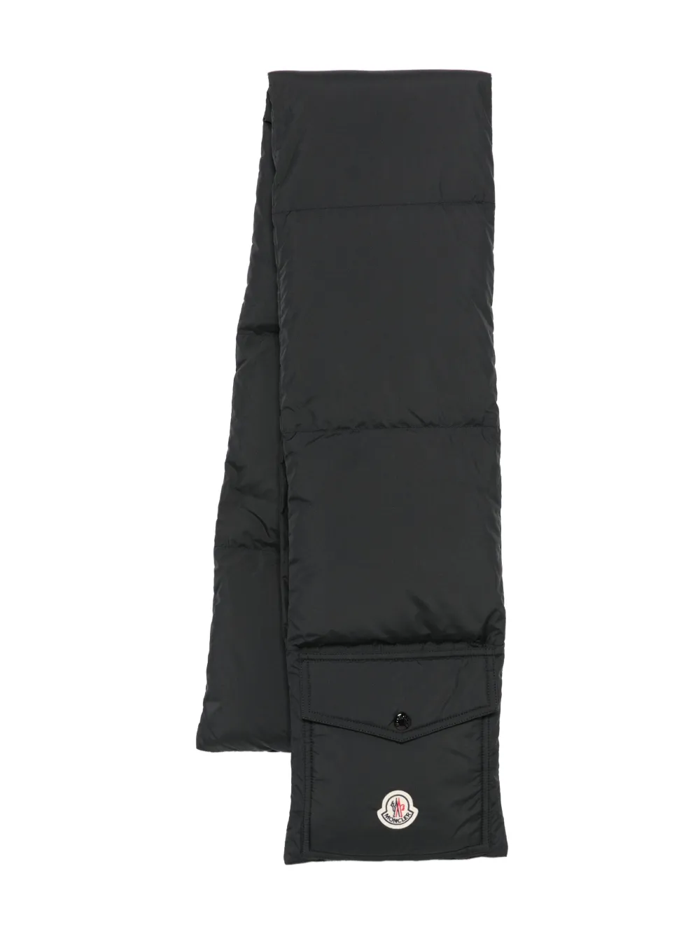 Moncler quilted pocket scarf | Black | Image 1