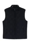 Corneliani quilted zip gilet - Blue