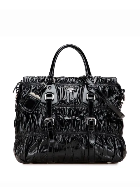 Prada Pre-Owned 2000-2013 Vernice Gaufre satchel