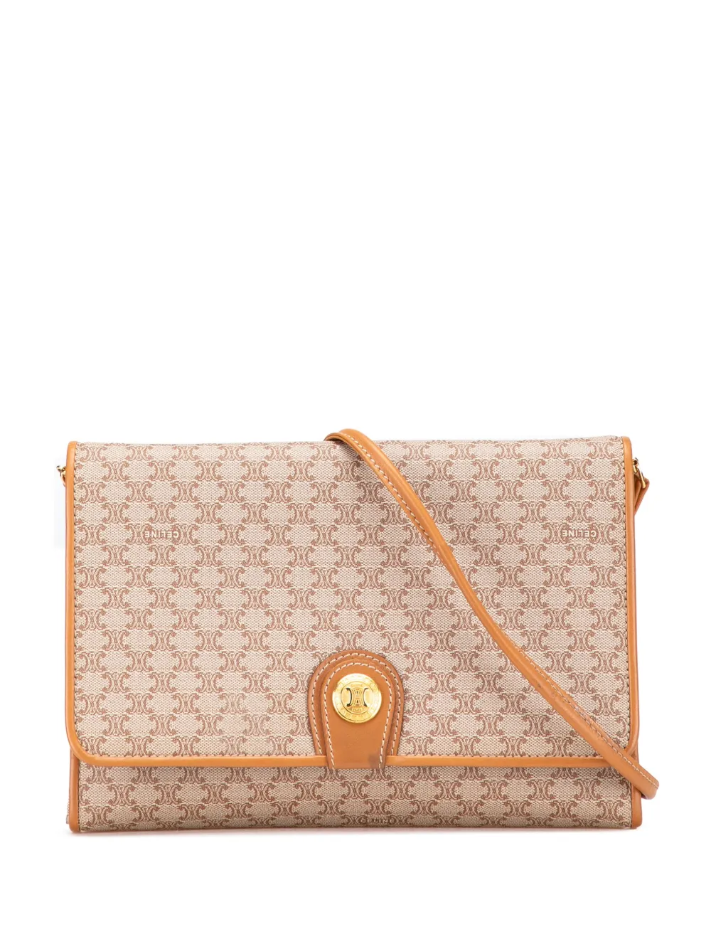 Celine Pre-Owned 2007 Macadam Coated Canvas crossbody bag | Brown | Image 1