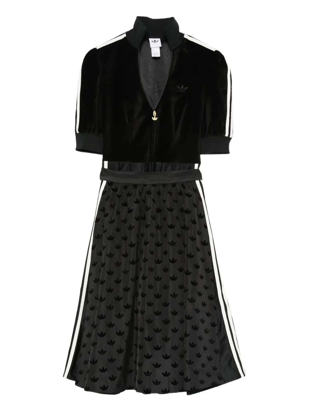 adidas v-neck midi dress | Black | Image 1