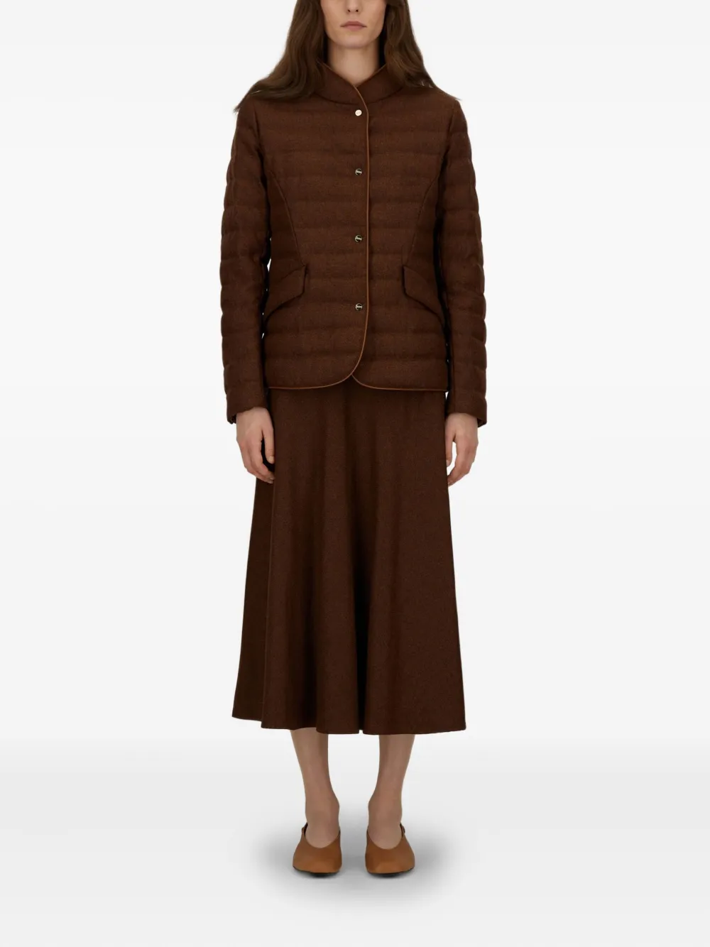 Herno 褶饰羊毛半身裙 | 百褶半身裙