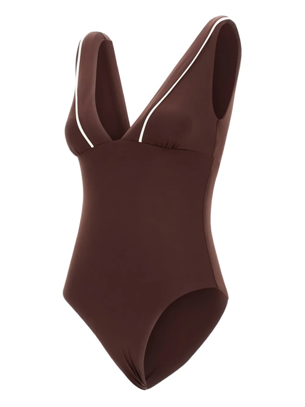 Herno Costume intero con bordo a contrasto - Marrone