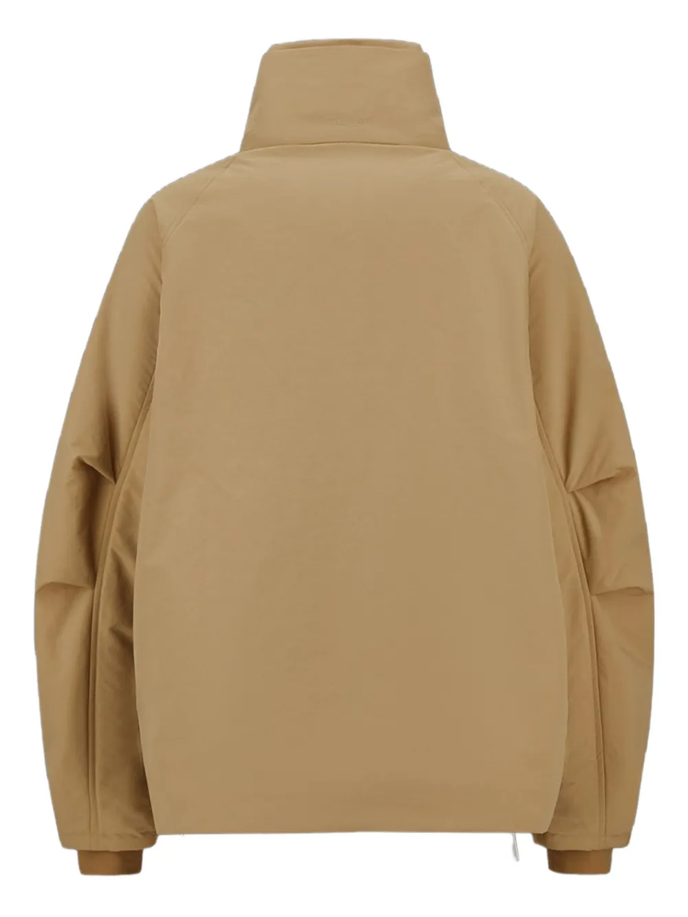 Herno High-neck Quilted Jacket In Brown