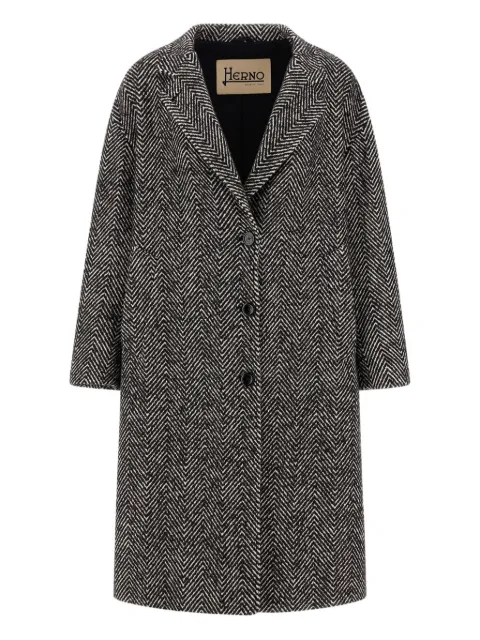 Herno herringbone coat