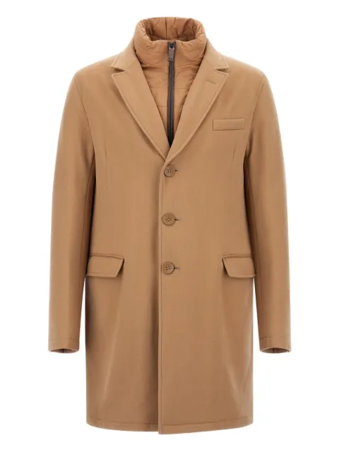 Herno panelled buttoned coat