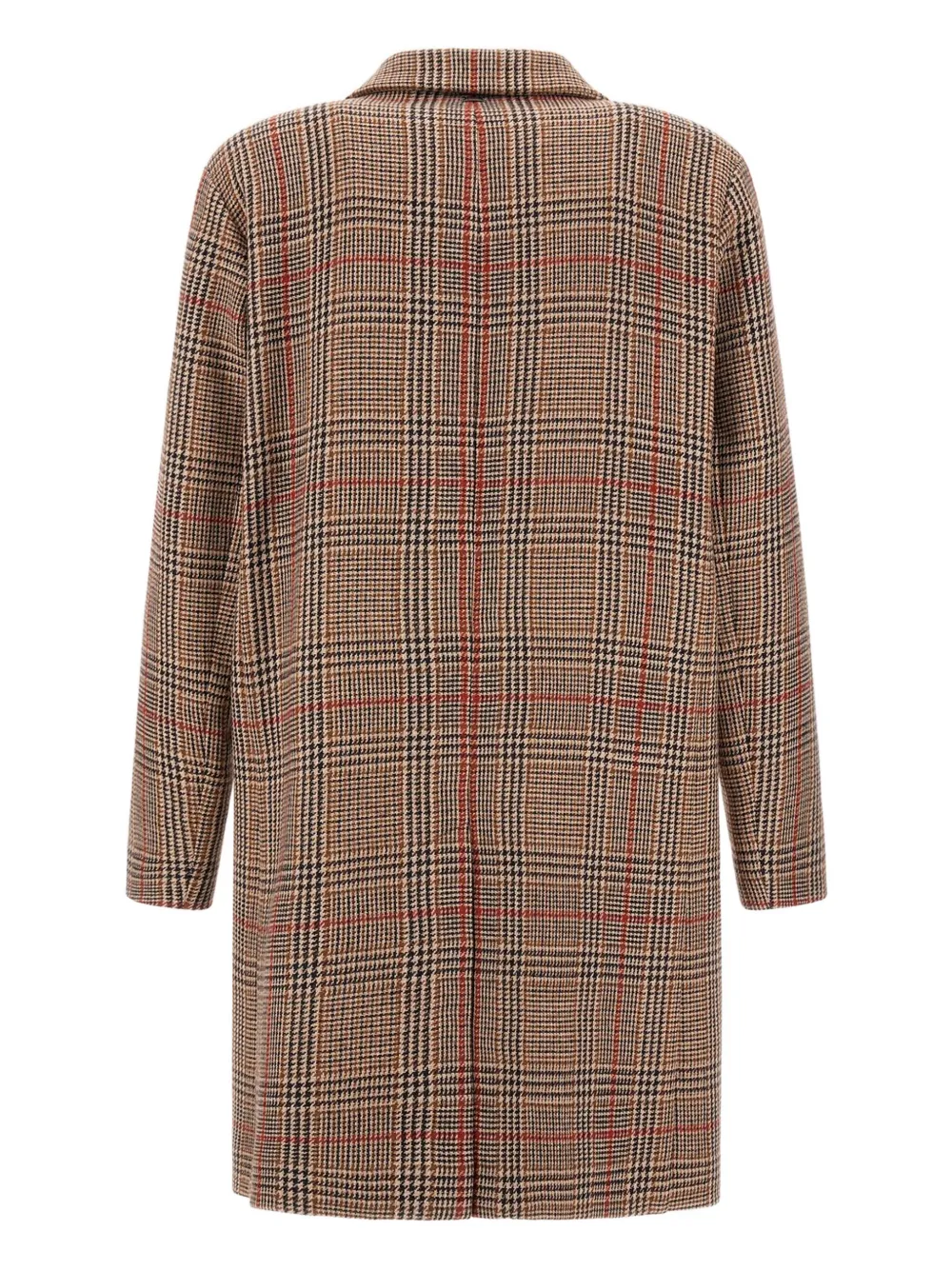 Check Three-Button Coat