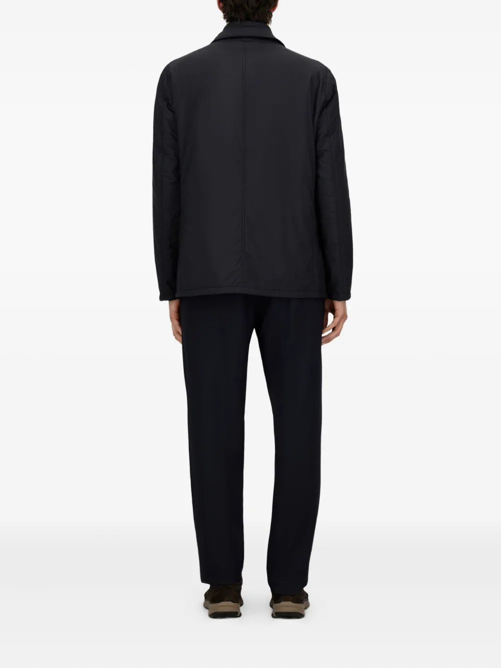 Herno Ina Ecoage jack met twee knopen Blauw