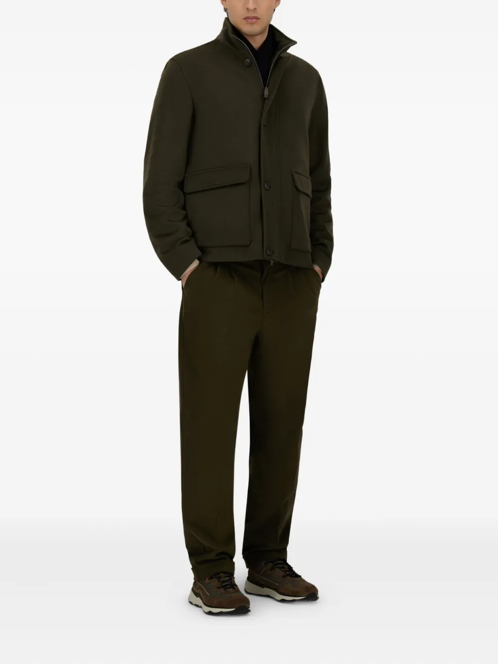 Herno high-neck buttoned jacket | Shirt Jackets | Image 2