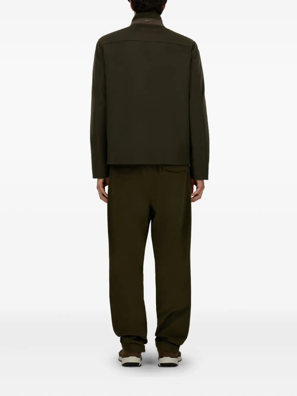 Herno Jack met hoge hals Groen