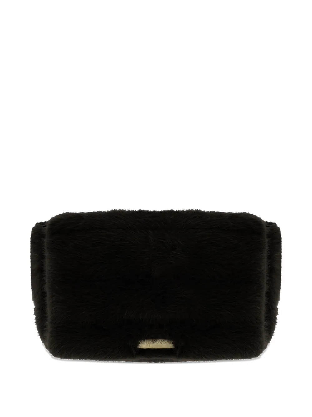 Herno 인 레이디 얼터너티브 페이크 퍼 플랩 클러치