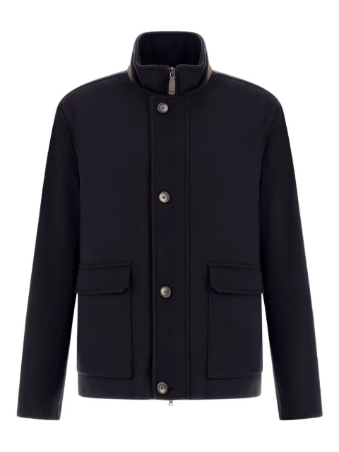 Herno high-neck buttoned jacket