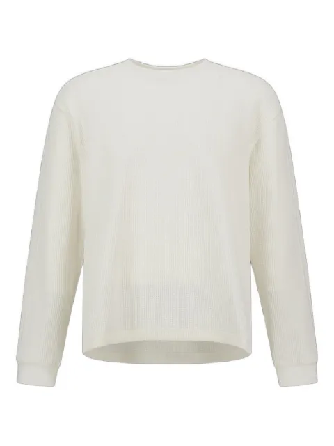 Herno Laminar waffle-texture long-sleeve sweater
