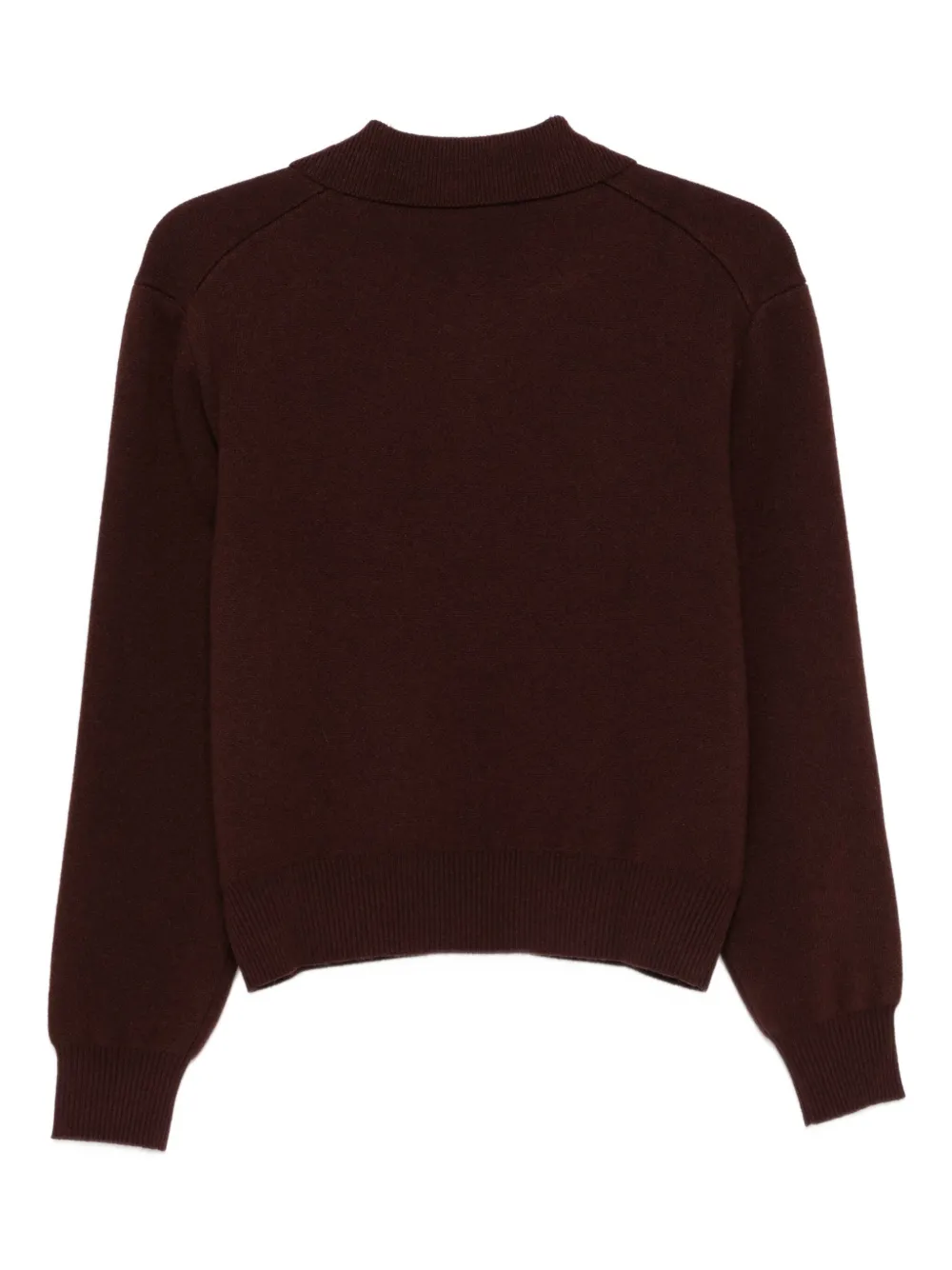Dunst Cashmere Collared Sweater In Brown
