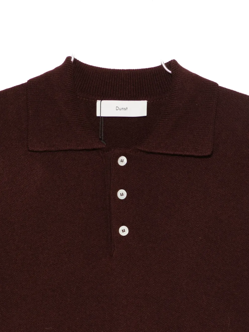 Dunst Cashmere Collared Sweater In Brown