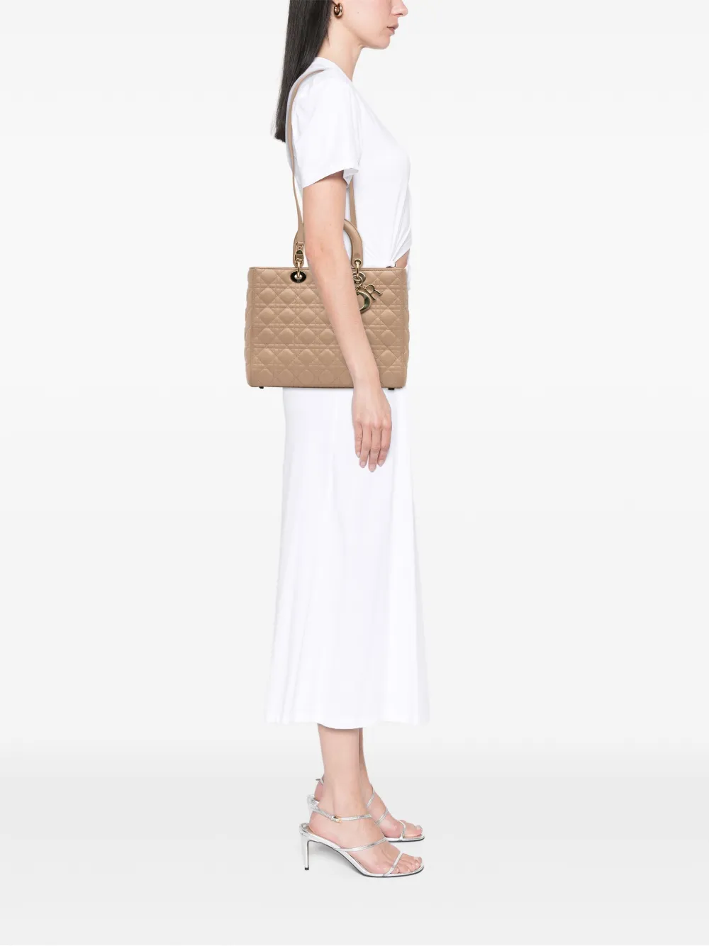 Christian Dior Pre-Owned 2014 Large Lambskin Cannage Lady Dior satchel | Pre-Owned | Image 2