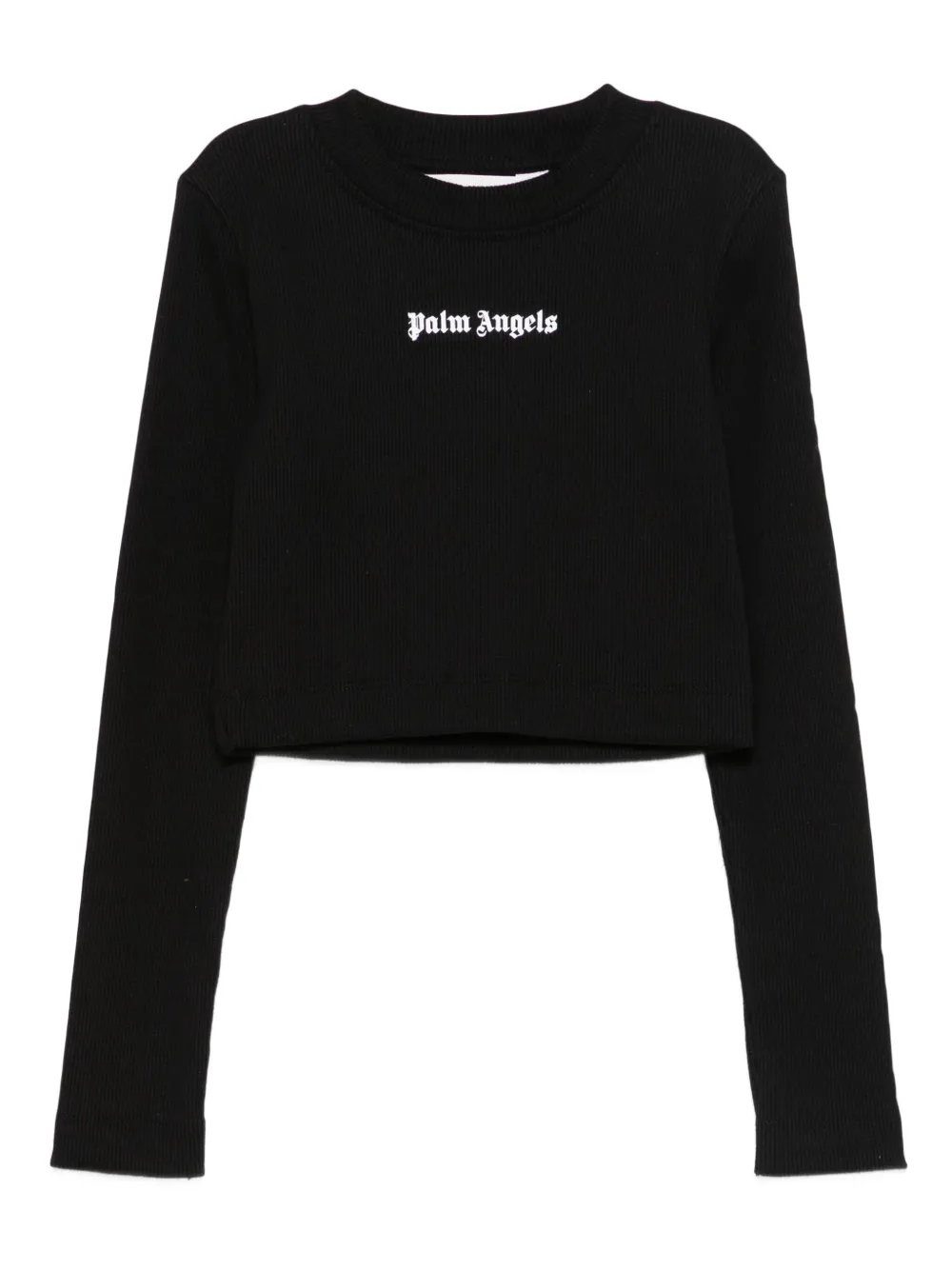 Palm Angels Kids ribbed long-sleeve top | Black | Image 1