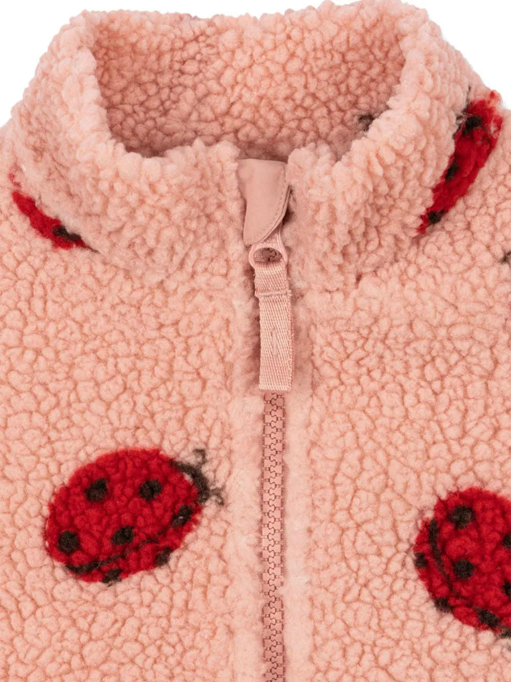 Konges Sløjd Jody Ladybug Teddy Jacket In Pink