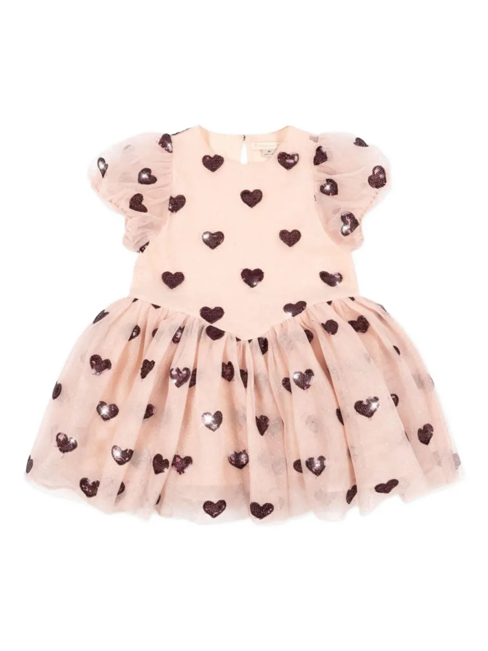 Konges Sløjd robe en maille à détail de cœur | rose | Image 1