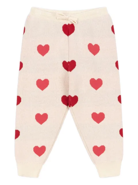 Konges Sløjd pantalones con corazones estampados