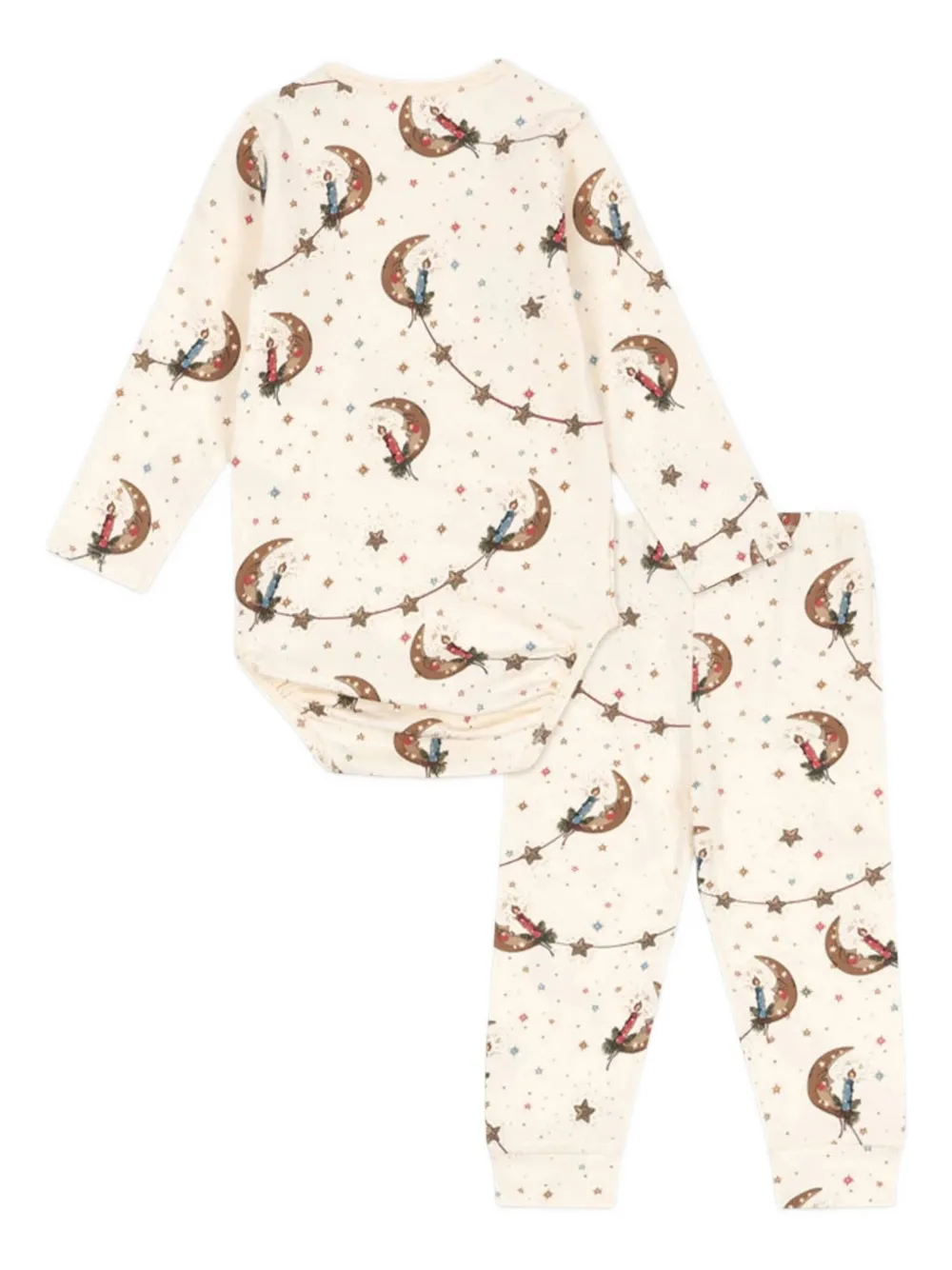 Konges Sløjd basic christmas moon star babygrow set | Babygrow Sets | Image 2