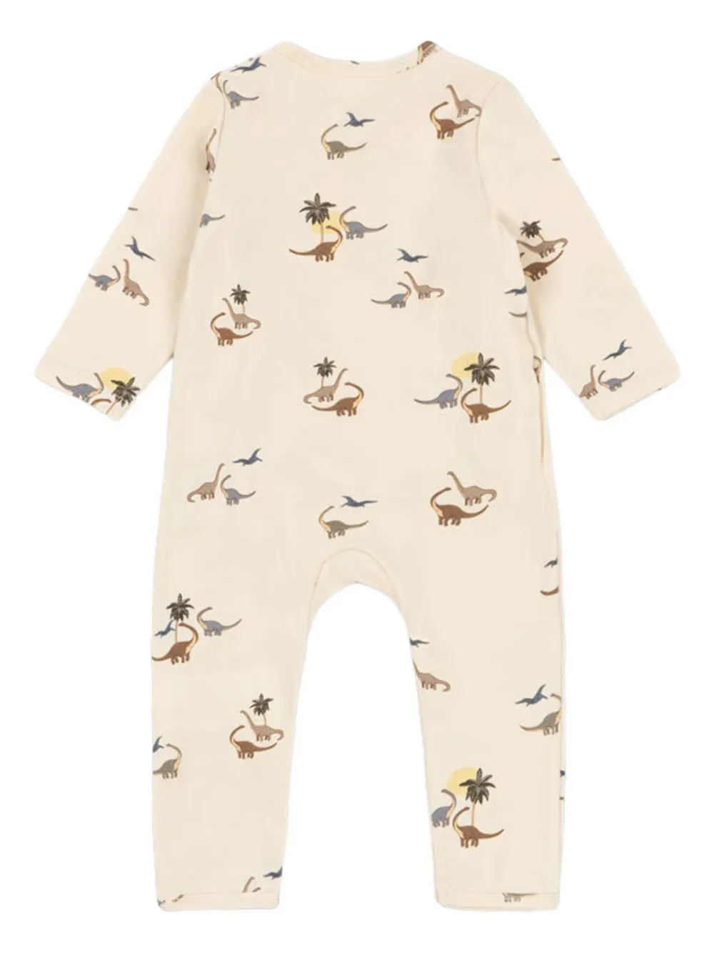 Konges Sløjd dinosaur-print romper - Beige