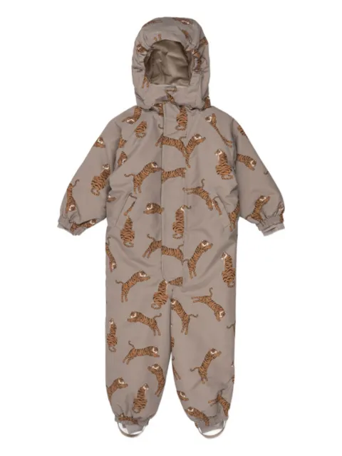 Konges Sløjd Nohr tiger-print snowsuit