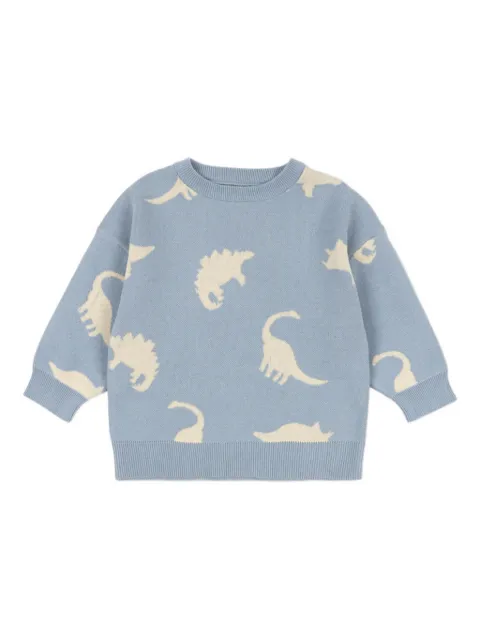 Konges Sløjd dinosaur-pattern top