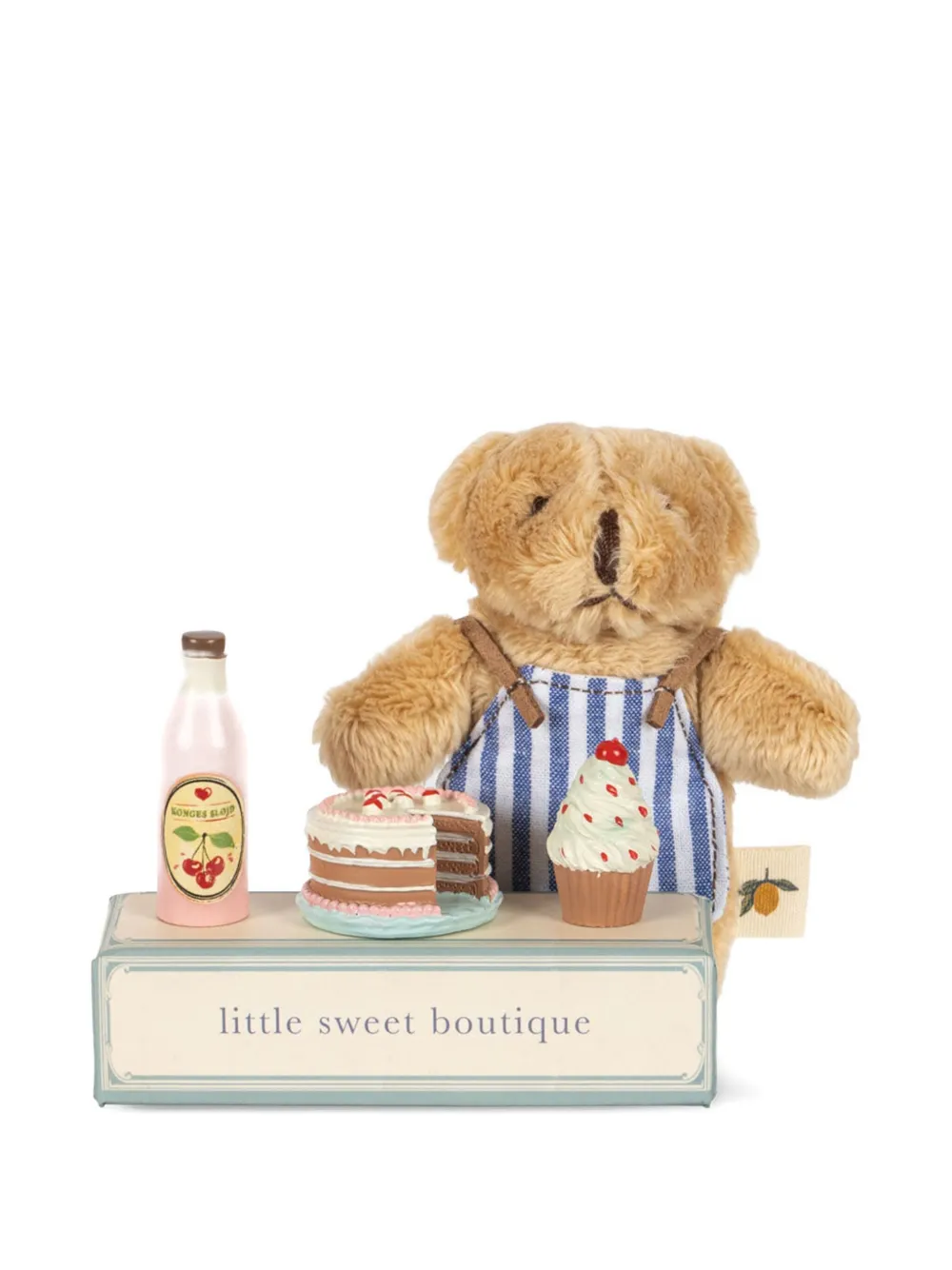 Konges Sløjd Striped Bear Toy In Brown