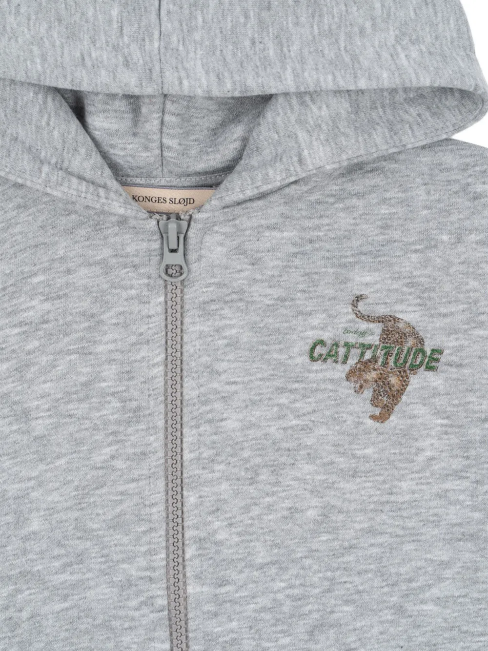 Konges Sløjd Hoodie met grafische print Grijs