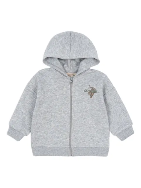 Konges Sløjd graphic-print zip-up hoodie