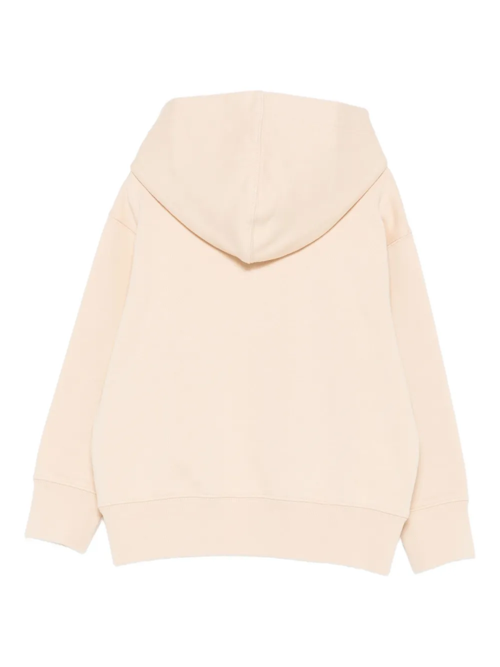 Palm Angels Teddy-print Hoodie In Neutral