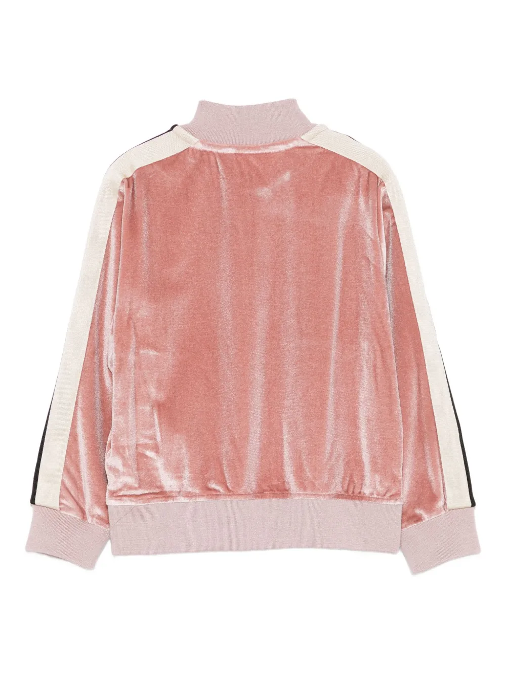 Palm Angels Kids velvet stripe-detail jacket | Girls Hoodies & Sweatshirts | Image 2