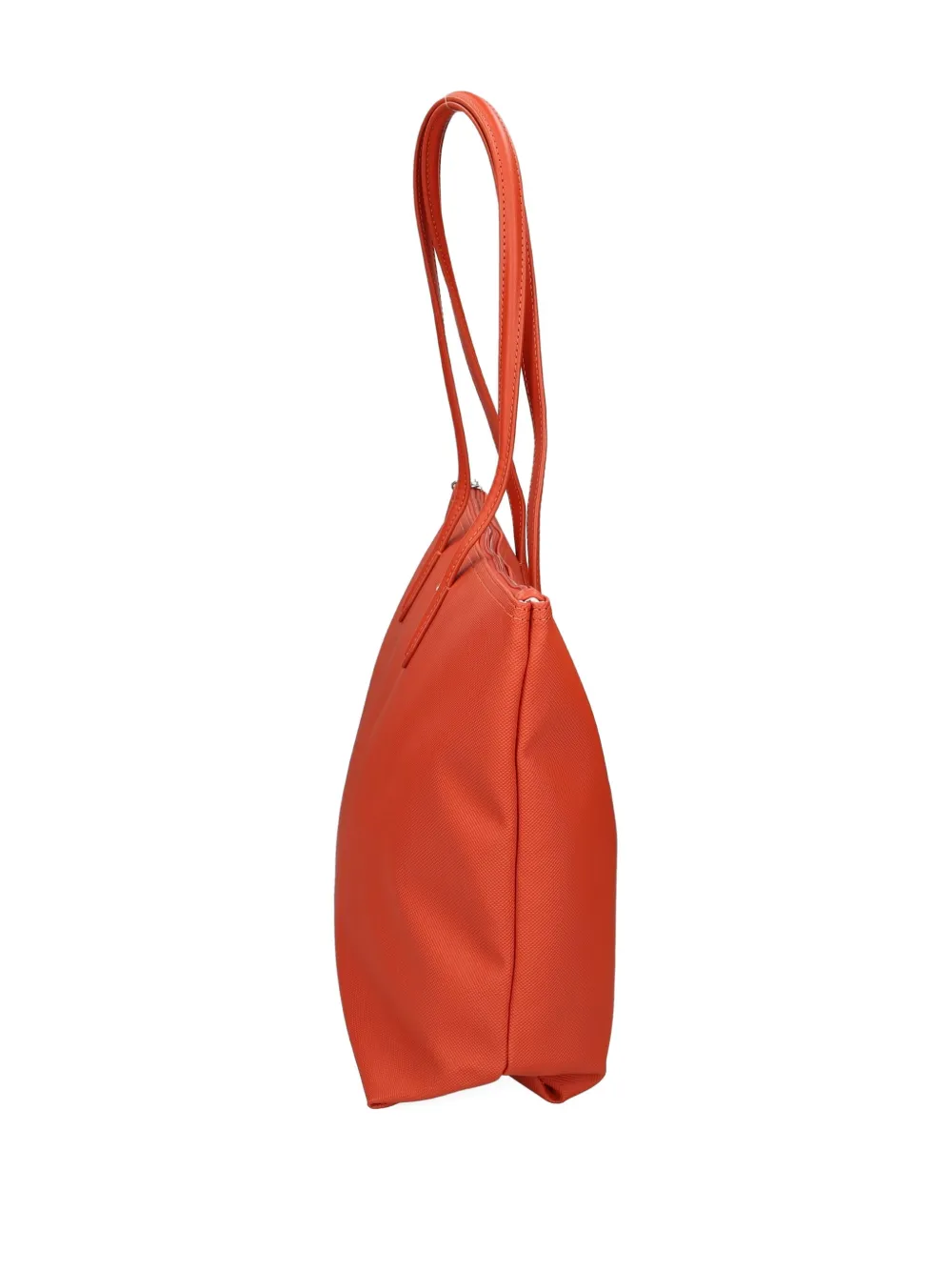 Lacoste Logo-patch Tote Bag In Orange