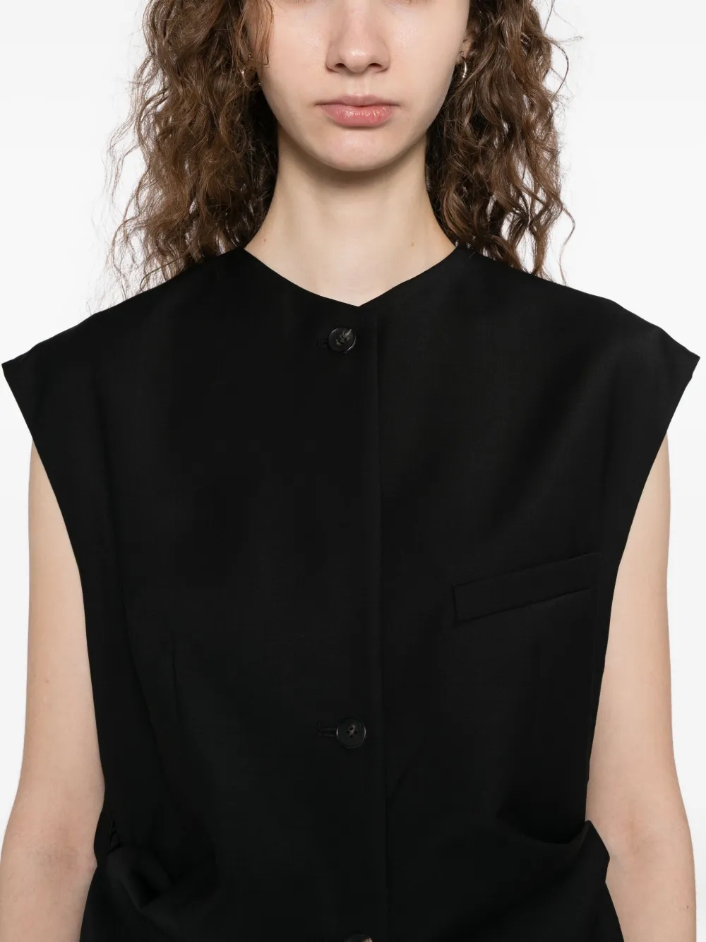 LITKOVSKA Gedrapeerde top BLACK