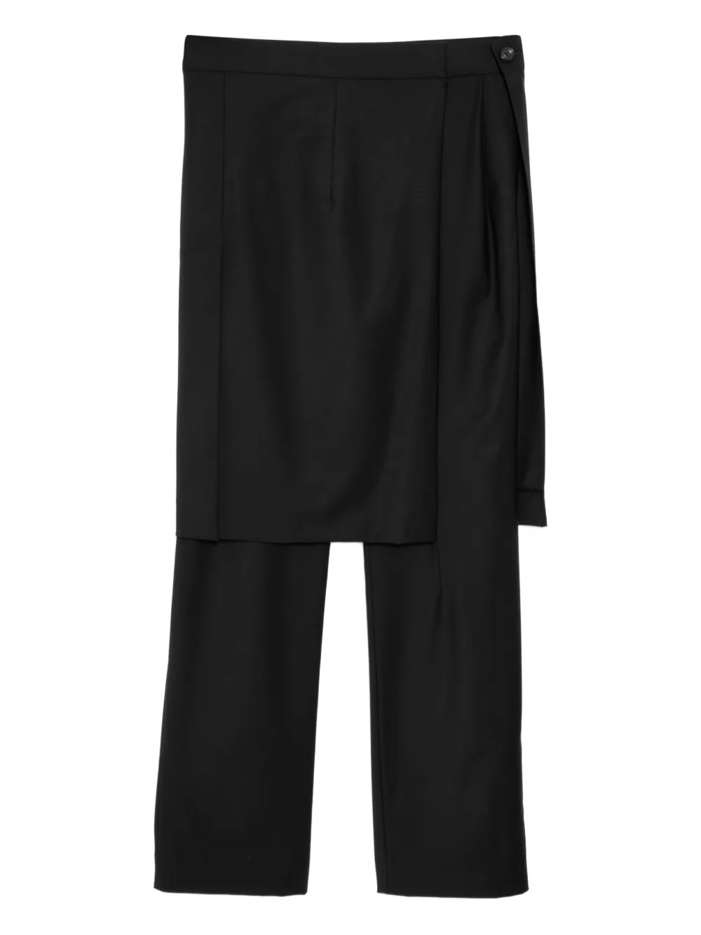 LITKOVSKA wrap skirt overlay trousers | Black | Image 1