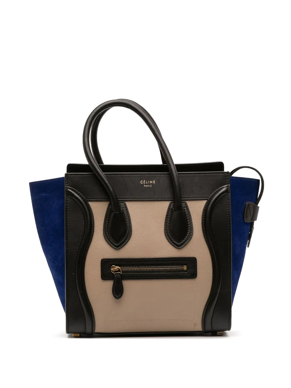Celine Pre-Owned شنطة عملية 'لاغيدج' جلد صغيرة بثلاث ألوان 2013 | بني | Image 1