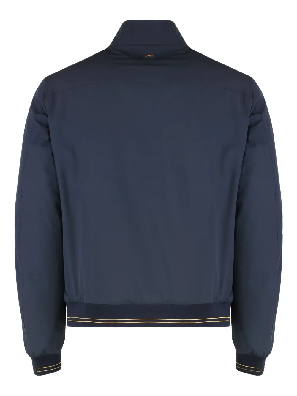 Paul & Shark Waterproof Jacket With High Collar And Pockets In Blue