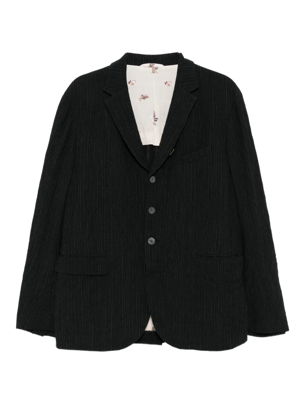 CALMLENCE striped blazer | Black | Image 1