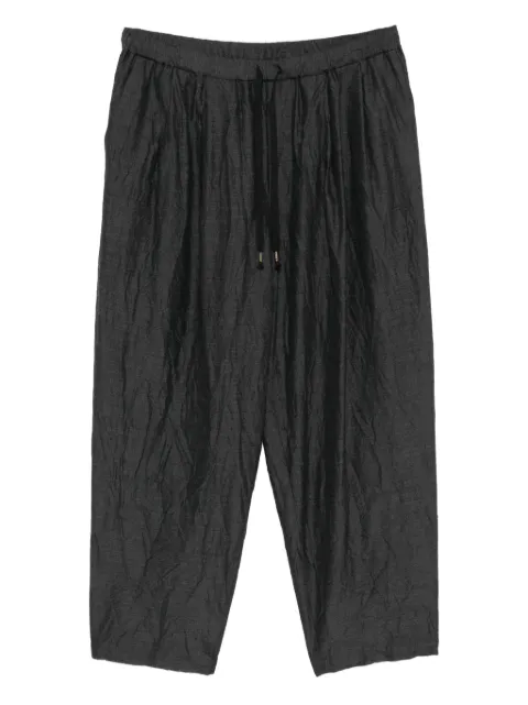 CALMLENCE double pleated tapered trousers